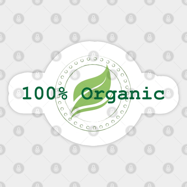 Eco Conscious |100% ORGANIC | Eco Friendly | Clean Living Sticker by JENXTEES